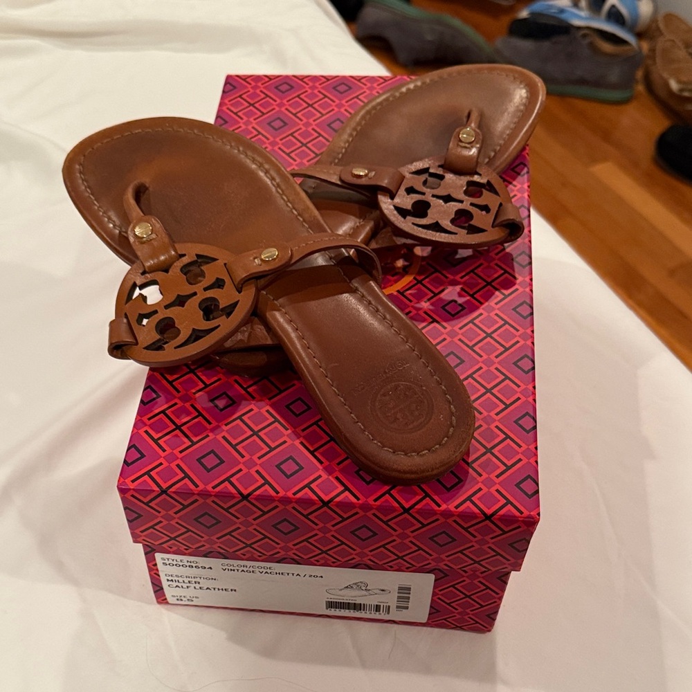 Tory Burch Tan Leather Sandals